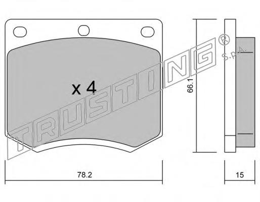 Sapatas do freio dianteiras de disco Ford 7T16A61294AB