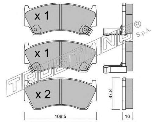 Compre 410600M8X2 Nissan/Infiniti Sapatas do freio dianteiras de disco