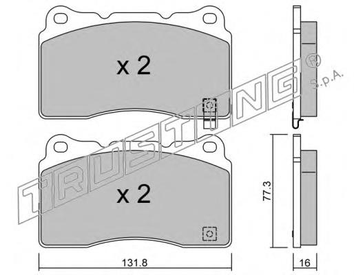Sapatas do freio dianteiras de disco EBC Brakes DP41210R