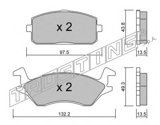 Compre 0446510150 Toyota Sapatas do freio dianteiras de disco