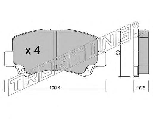 Compre 5581075F10000 Suzuki Sapatas do freio dianteiras de disco