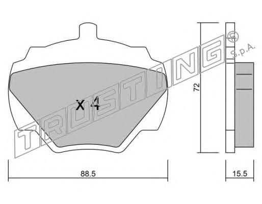 Compre SFP500200 Land Rover Sapatas do freio traseiras de disco