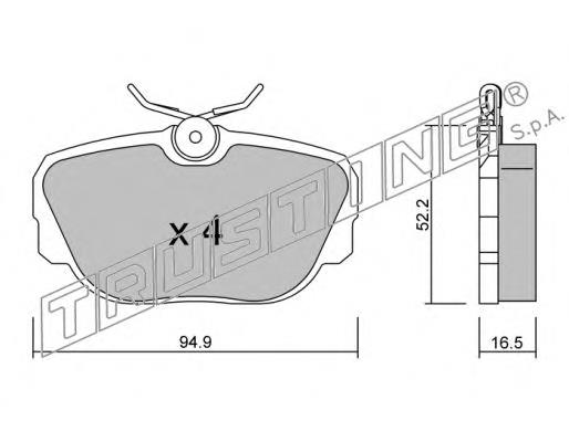 Compre SFP500130 Land Rover Sapatas do freio traseiras de disco