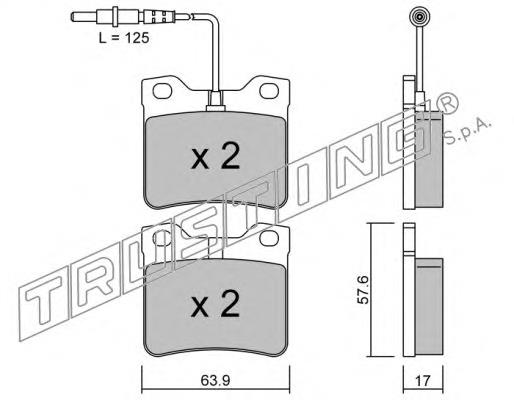 Compre A0024204820 Mercedes Sapatas do freio traseiras de disco
