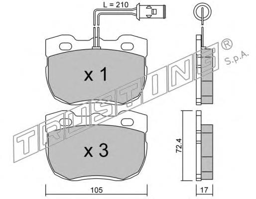 Sapatas do freio dianteiras de disco Land Rover SFP500180 preço, a partir de 34,61 USD
