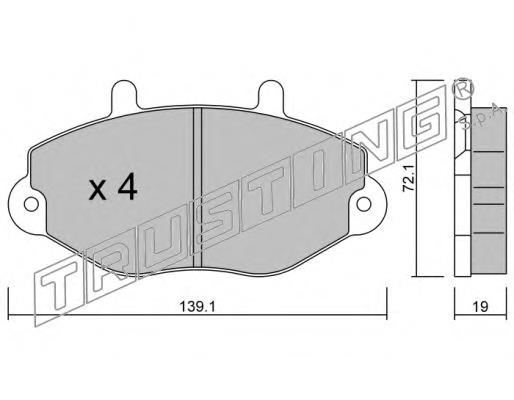 Sapatas do freio dianteiras de disco Ford 93VX2K021BA preço, a partir de 28,70 USD