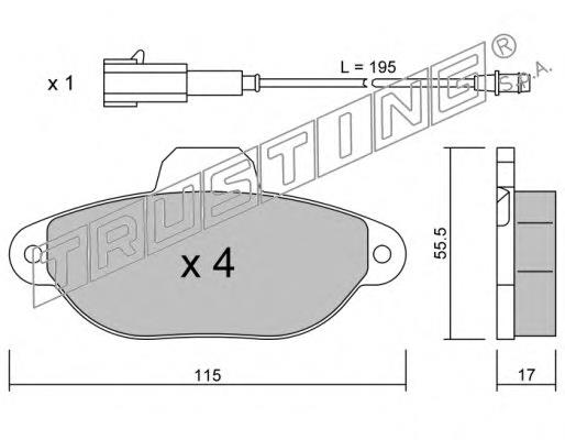 Compre 77365816 Fiat/Alfa/Lancia Sapatas do freio dianteiras de disco