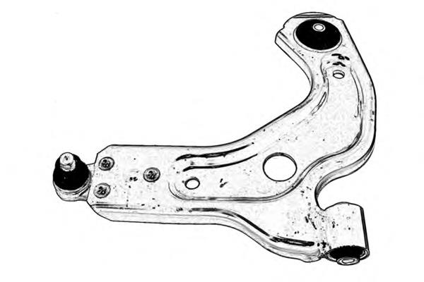 Braço oscilante inferior direito de suspensão dianteira 98FB3042CB Ford
