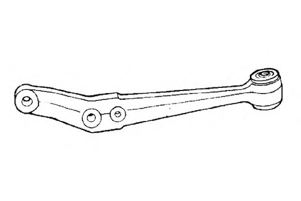07695191 Fiat/Alfa/Lancia Braço oscilante inferior esquerdo de suspensão dianteira