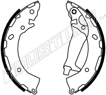 Compre 58305C7A00 Hyundai/Kia Sapatas do freio traseiras de tambor