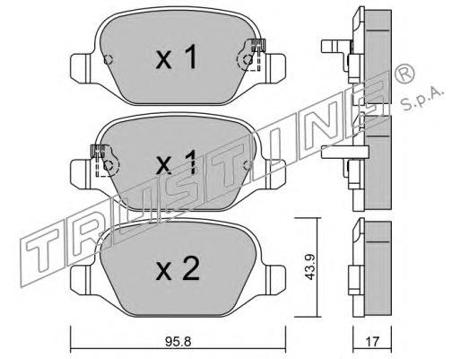 77366456 Fiat/Alfa/Lancia Sapatas do freio traseiras de disco