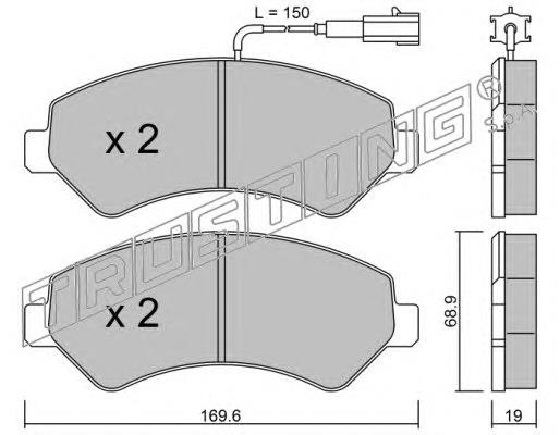 Sapatas do freio dianteiras de disco Peugeot/Citroen 1612433680 preço, a partir de 76,22 USD