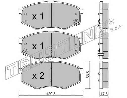 Compre 581011KA00 Hyundai/Kia Sapatas do freio dianteiras de disco