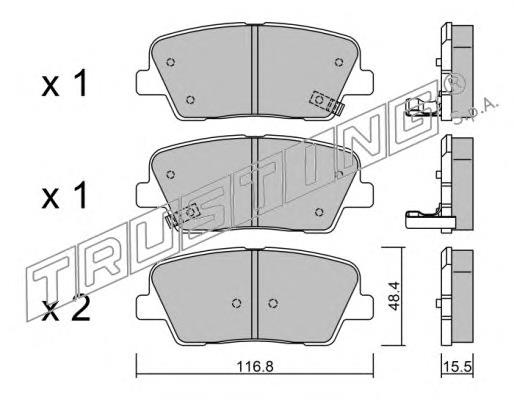 Compre 583020WA00 Hyundai/Kia Sapatas do freio traseiras de disco