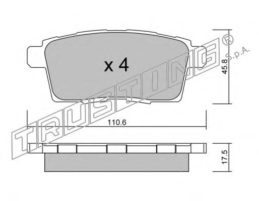 Compre L2Y62648ZMV Mazda Sapatas do freio traseiras de disco