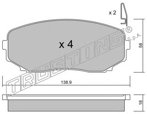 Sapatas do freio dianteiras de disco Mazda EHY43328Z preço, a partir de 35,23 USD