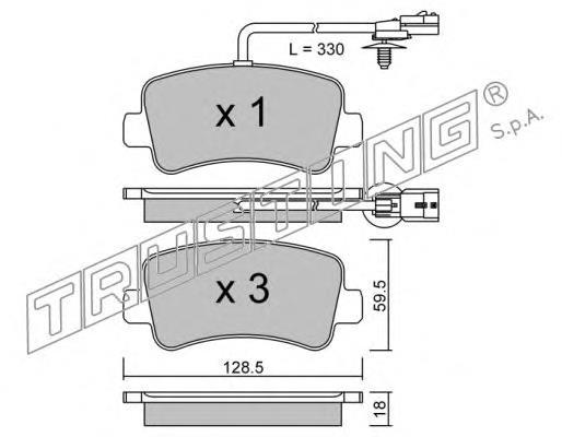 Compre 7485121752 Renault (RVI) Sapatas do freio traseiras de disco