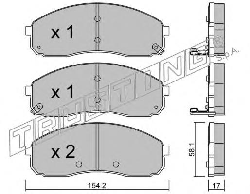 Compre S0K58A3323Z Hyundai/Kia Sapatas do freio dianteiras de disco