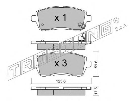 1749322 Ford Sapatas do freio dianteiras de disco