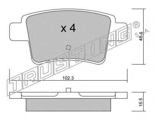 Sapatas do freio traseiras de disco Peugeot/Citroen 1647873780 preço, a partir de 31,04 USD