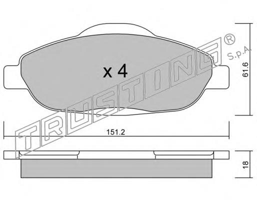 Compre 1647862780 Peugeot/Citroen Sapatas do freio dianteiras de disco