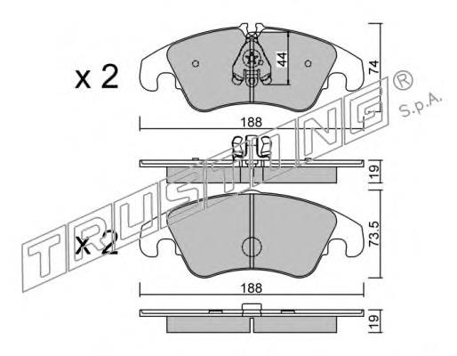 Compre 8R0698151AG VAG Sapatas do freio dianteiras de disco