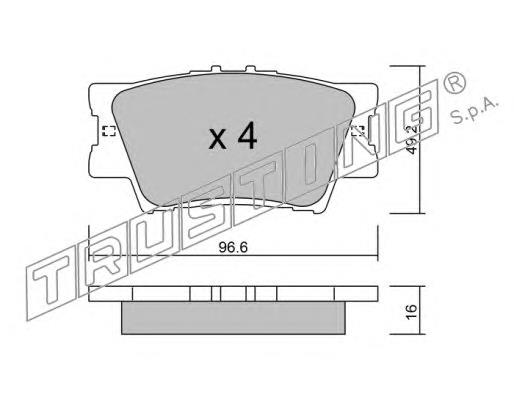 Compre 0446606080 Toyota Sapatas do freio traseiras de disco