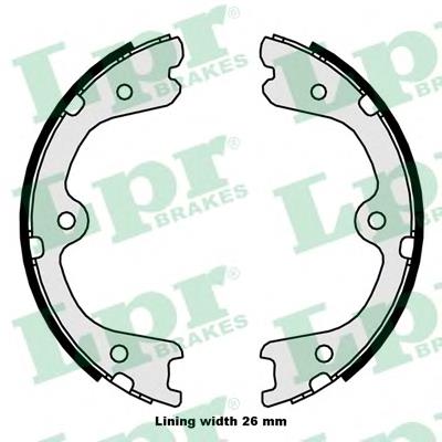 Compre 44010EA06A Nissan/Infiniti Sapatas do freio de estacionamento