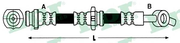 Mangueira do freio dianteira esquerda 58970 Quick Brake