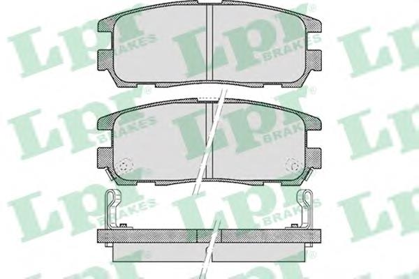 Compre 05P524 LPR Sapatas do freio traseiras de disco