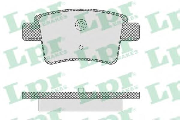 Compre 05P1475 LPR Sapatas do freio traseiras de disco