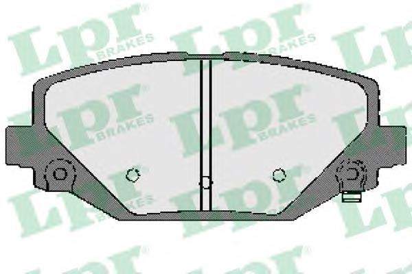 68159526AB Chrysler Sapatas do freio traseiras de disco