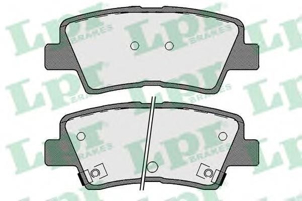 58302A5B30 Hyundai/Kia Sapatas do freio traseiras de disco