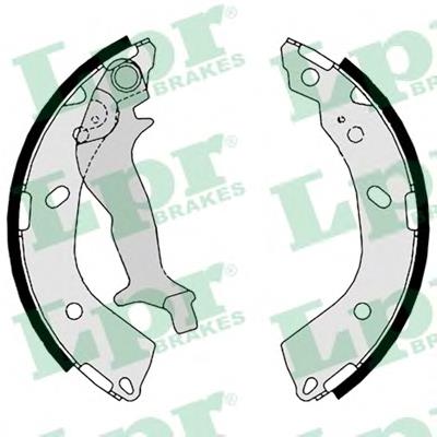Compre 08760 LPR Sapatas do freio traseiras de tambor