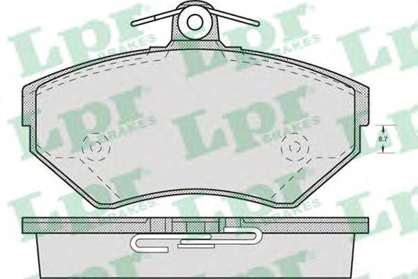 Sapatas do freio dianteiras de disco LPR 05P719 preço, a partir de 28,42 USD