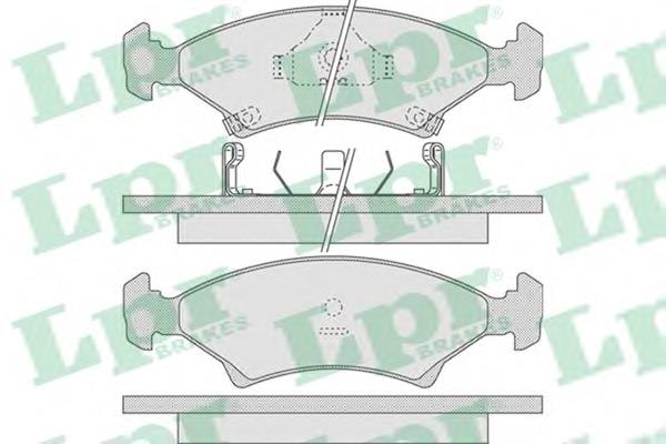 Sapatas do freio dianteiras de disco 5023994 Ford
