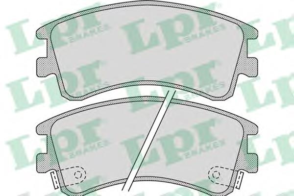 Compre 05P878 LPR Sapatas do freio dianteiras de disco