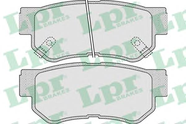 Compre 05P848 LPR Sapatas do freio traseiras de disco