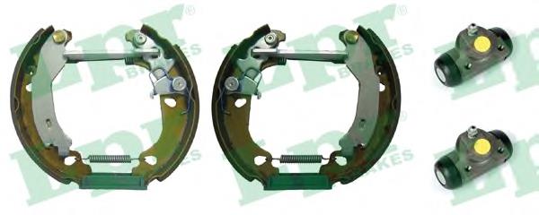 BSK206800 Open Parts Sapatas do freio traseiras de tambor, montadas com cilindros, kit