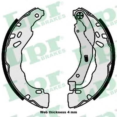 1622818780 Peugeot/Citroen Sapatas do freio traseiras de tambor