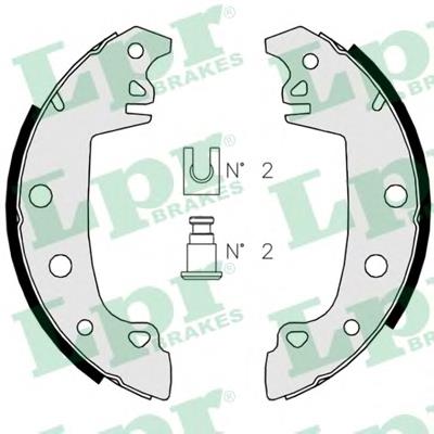Compre 6001546503 Renault (RVI) Sapatas do freio traseiras de tambor