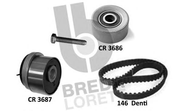 KCD0782 Breda Correia do mecanismo de distribuição de gás, kit