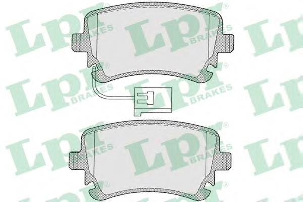 Compre 05P1206 LPR Sapatas do freio traseiras de disco
