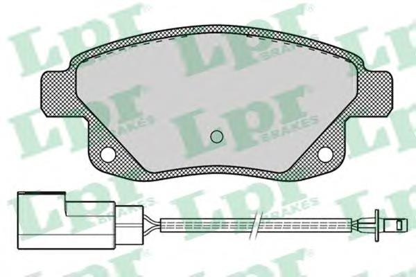 Compre 05P1261 LPR Sapatas do freio traseiras de disco