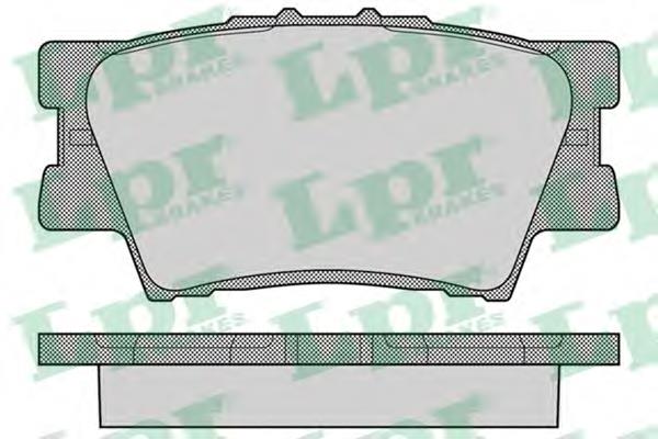 Compre 05P1281 LPR Sapatas do freio traseiras de disco
