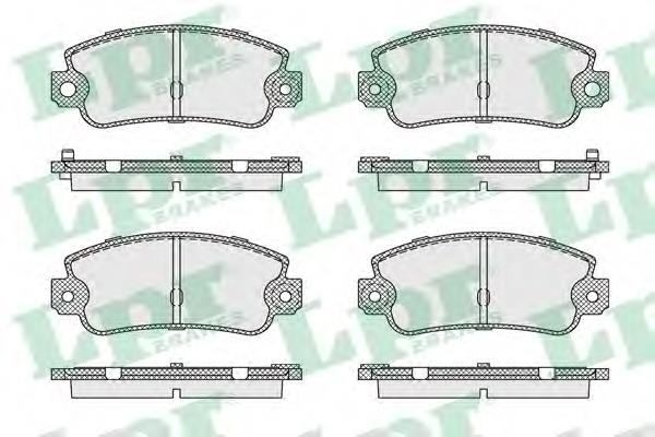Sapatas do freio traseiras de disco 7701202788 Renault (RVI)