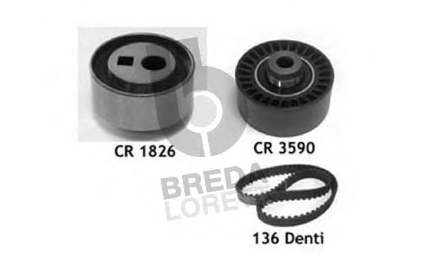 Compre 00000831T2 Peugeot/Citroen Correia do mecanismo de distribuição de gás, kit