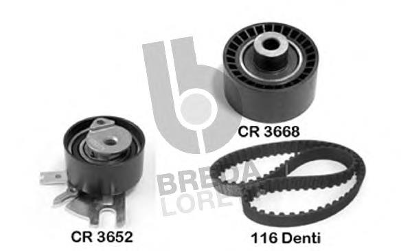 Correia do mecanismo de distribuição de gás, kit 00000831T5 Peugeot/Citroen