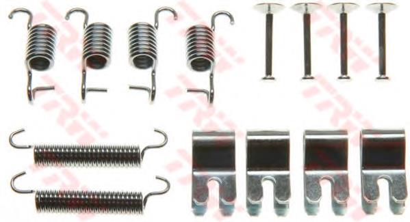 Kit de montagem das sapatas traseiras de tambor 4864002310 JP Group