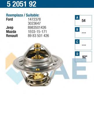 98089988 General Motors Termostato
